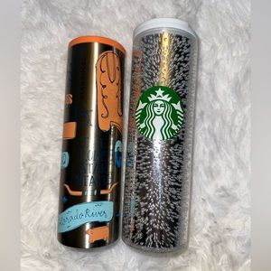 Starbucks Tumblers - Texas and Silver Sparkle NEW